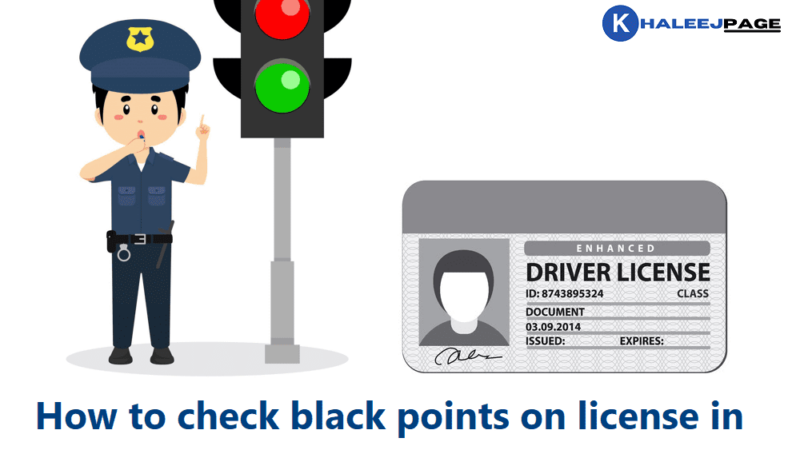 How to check black points on license in Dubai online